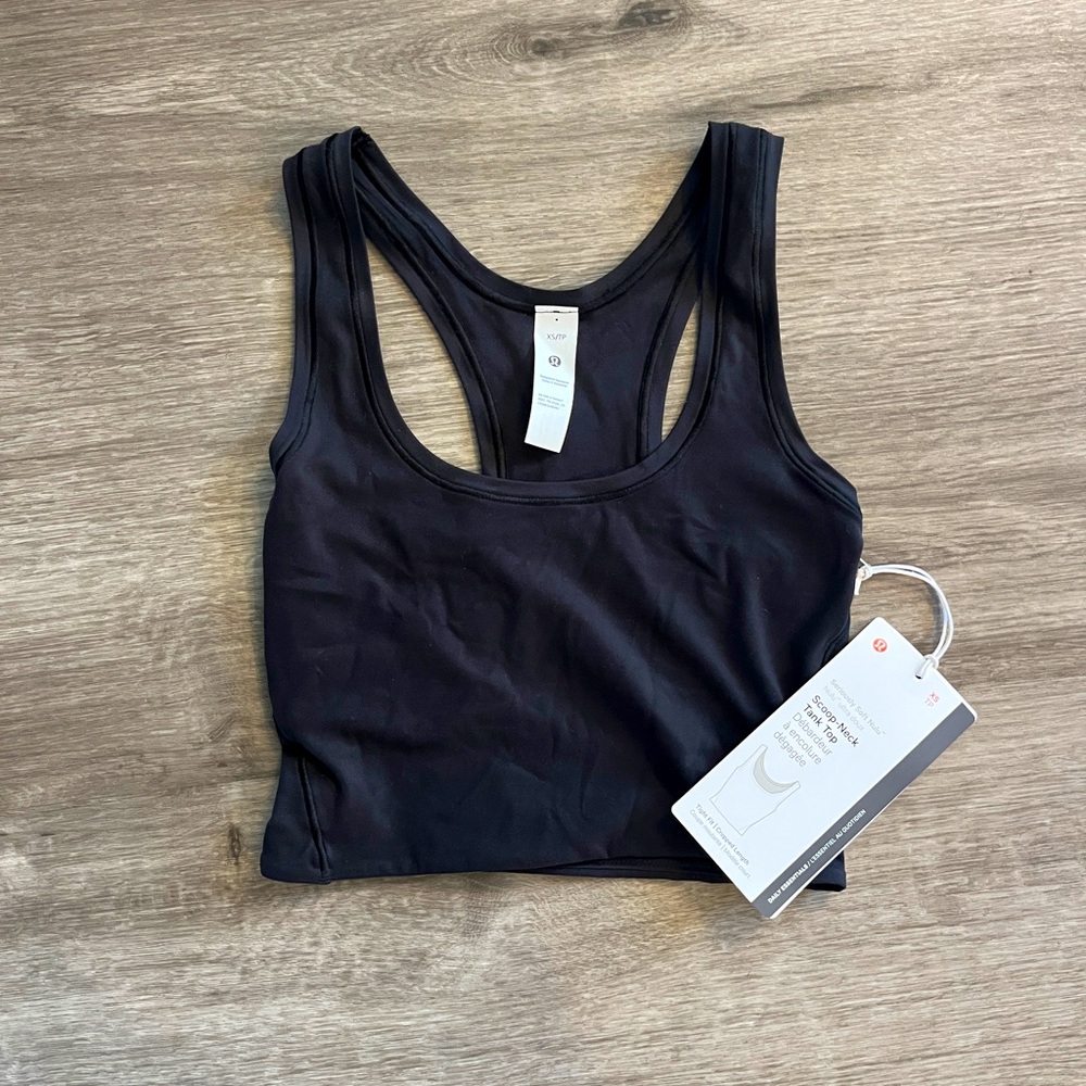 Wundermost Ultra-Soft Nulu Scoop-Neck Cropped Tank